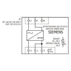 Siemens SITOP PSU4200 Stromversorgung 1-phasig 24V 5A 120W 135x50x125mm 6EP33... SIEMENS-6EP33333SB000AX0 4025515156239 (Abb. 1)