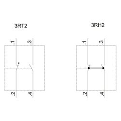 Siemens Hilfsschalterblock 1S+1Ö Federzuganschluss für S00/S0 3RH29112HA11... SIEMENS-3RH29112HA11 4011209829626 (Abb. 1)
