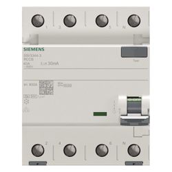 Siemens FI-Schutzschalter Siemens, 4-polig, Typ F, 40A, 30mA, 5SV3344-3... SIEMENS-5SV33443 4001869484464 (Abb. 1)