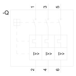 Siemens 3VA1 Leistungsschalter 3-polig 125A 690V 36kA Schraubanschluss IP40 3... SIEMENS-3VA11124EF320AA0 4042948808870 (Abb. 1)