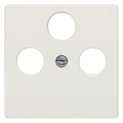 Siemens DELTA i-system Abdeckplatte für Koaxial-Antennensteckdose 3-Loch 55x55mm Tita... SIEMENS-5TG25482 4001869368160 (Abb. 1)