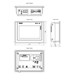 Siemens SIMATIC TP700 Comfort Panel 7 Zoll TFT Touchscreen 800x480 16 Mio. Fa... SIEMENS-6AV21240GC010AX0 4025515079026 (Abb. 1)