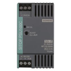 Siemens SITOP PSU100C Stromversorgung 24V 2,5A 60W geregelt Tragschienenmontage I... SIEMENS-6EP13325BA00 4025515152613 (Abb. 1)