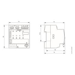 Siemens SITOP PSE200U Selektivitätsmodul 4-kanalig 24VDC 0,5A Schraubanschluss 80... SIEMENS-6EP19612BA11 4025515152651 (Abb. 1)