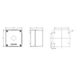 Siemens Aufbaugehäuse für Befehlsgeräte 1-fach 22,3mm Kunststoff Gelb 85x85x6... SIEMENS-3SU18010AA000AA2 4011209968271 (Abb. 1)