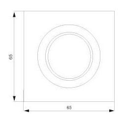 Siemens DELTA profil Abdeckplatte für Dimmer mit Drehknopf 65x65mm Titanweiß 5TC8904... SIEMENS-5TC8904 4001869314181 (Abb. 1)