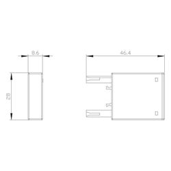 Siemens Diodenkombination 12-250V DC für Hilfs- und Motorschütze Baugröße S00 3RT... SIEMENS-3RT29161EH00 4011209739994 (Abb. 1)