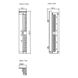 Siemens Frontstecker für Signalbaugruppen mit Schraubkontakten 6ES7392-1AJ00-... SIEMENS-6ES73921AJ001AB0 4025515066750 (Abb. 1)