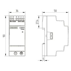 Siemens 6EP33216SB000AY0 LOGO!POWER 12V 1,9A Geregelte Stromversorgung... SIEMENS-6EP33216SB000AY0 4025515154808 (Abb. 1)