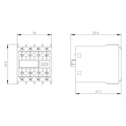 Siemens Hilfsschalterblock 4Ö Federzuganschluss 3RH29112GA04... SIEMENS-3RH29112GA04 4011209829503 (Abb. 1)