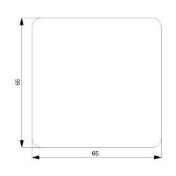 Siemens DELTA profil Wippe 65x65mm Kunststoff glänzend Titanweiß 5TG7801... SIEMENS-5TG7801 4001869048475 (Abb. 1)