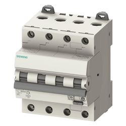 Siemens FI/LS-Schalter 4-polig B16 6kA 30mA Typ A 4TE 400V 5SU1346-6FP16... SIEMENS-5SU13466FP16 4001869578118 (Abb. 1)