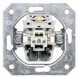 Siemens DELTA Kontrollschalter Ausschalter 1-polig Unterputz 10A 250V IP20 70x70x32mm ... SIEMENS-5TA2150 4001869038131 (Abb. 1)