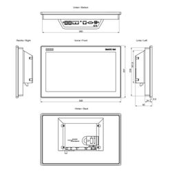 Siemens SIMATIC HMI MTP1500 Unified Comfort Panel 15,6" TFT Touch IP65 398x25... SIEMENS-6AV21283QB060AX1 4047618128012 (Abb. 1)