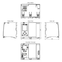 Siemens S7-1500T CPU1516T-3 PN/DP Zentralbaugruppe modular 175x147x129mm 6ES7... SIEMENS-6ES75163TN000AB0 4025515739975 (Abb. 1)