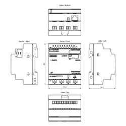 Siemens LOGO! 12/24RCEO Logikmodul 8 DE 4 DA Relais 10A Ethernet 90x71,5x58mm... SIEMENS-6ED10522MD080BA2 4034106034481 (Abb. 1)