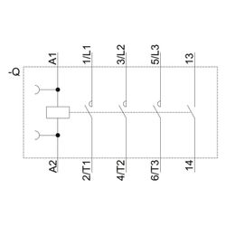 Siemens SIRIUS Leistungsschütz 3RT2015-1AB01 3kW 24V AC 3-polig 1S Schraubanschlu... SIEMENS-3RT20151AB01 4011209783836 (Abb. 1)