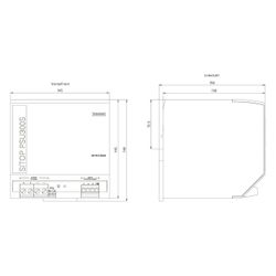 Siemens SITOP PSU300S Stromversorgung 24V 40A 960W IP20 145x145x150mm 6EP14372BA2... SIEMENS-6EP14372BA20 4025515151395 (Abb. 1)