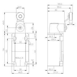 Siemens SIRIUS Positionsschalter 3SE51120CH01 40mm Metallgehäuse 1S/1Ö Sprungscha... SIEMENS-3SE51120CH01 4011209692220 (Abb. 1)