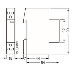 Siemens Insta Schütz 1S/1Ö 20A 230V AC 1TE 70mm 5TT58010... SIEMENS-5TT58010 4001869343921 (Abb. 1)