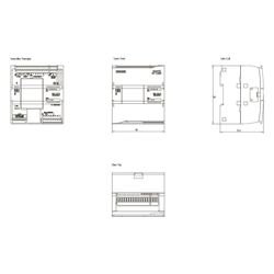 Siemens SIMATIC S7-1200 CPU 1211C Kompakt-CPU DC/DC/Relais 6 DI 4 DO 2 AI 90x... SIEMENS-6ES72111HE400XB0 4047623402688 (Abb. 1)