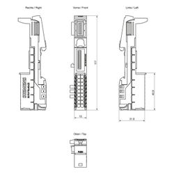 Siemens SIMATIC ET 200SP BaseUnit BU15-P16+A0+2D 15x117x35mm 6ES71936BP000DA0... SIEMENS-6ES71936BP000DA0 4025515080855 (Abb. 1)
