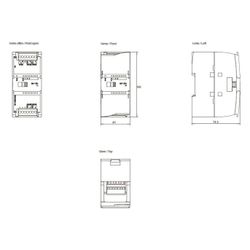 Siemens SM1231 SIMATIC S7-1200 Analogeingabemodul 4AI 12 Bit 100x45x75mm 6ES7... SIEMENS-6ES72314HD320XB0 6940408102033 (Abb. 1)