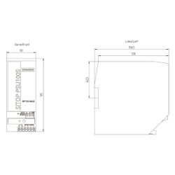 Siemens SITOP PSU100S Stromversorgung 24V 5A 144W IP20 125x50x120mm Schraubanschl... SIEMENS-6EP13332BA20 4025515153481 (Abb. 1)