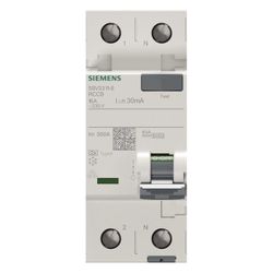 Siemens FI-Schutzschalter Typ A 16A 30mA 230V 2TE 90x36x70mm 5SV33116... SIEMENS-5SV33116 4001869429625 (Abb. 1)