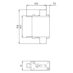 Siemens NH-Sicherungseinsatz NH000 35A 500V AC/250V DC gG mit Stirnkennmelder 3NA3814... SIEMENS-3NA3814 4001869057033 (Abb. 1)