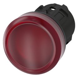 Siemens Leuchtmelder 3SU1001-6AA20-0AA0 rund glatt hoch IP67/IP69K 22,3mm Kun... SIEMENS-3SU10016AA200AA0 4011209946361 (Abb. 1)
