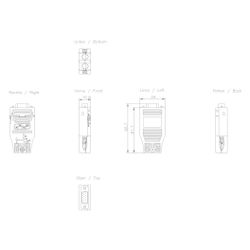 Siemens PROFIBUS FC RS 485 Busanschlussstecker 18 Grad IP20 62x16x34,5mm 6GK1500-... SIEMENS-6GK15000FC10 4025515076230 (Abb. 1)