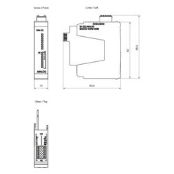 Siemens SIMATIC SB 1232 Analogausgabebaugruppe 4 Ausgänge 14 Bit 62x15x63mm 6... SIEMENS-6ES72324HD500XB0 4034106035921 (Abb. 1)