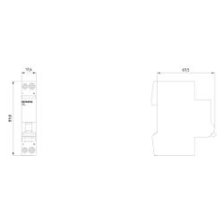 Siemens Leitungsschutzschalter 5SL6010-6 1+N-polig 1TE B10 10A 230V 6kA... SIEMENS-5SL60106 4001869533810 (Abb. 1)