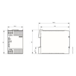 Siemens SITOP compact PSU100C Stromversorgung 24V 4A 96W IP20 52,5x80x100mm 6EP13... SIEMENS-6EP13325BA10 4025515152620 (Abb. 1)