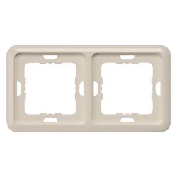 Siemens DELTA profil Rahmen 2-fach 151x80mm Titanweiß 5TG1812... SIEMENS-5TG1812 4001869041902 (Abb. 1)