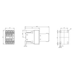 Siemens Hilfsschütz 3RH22622BB40 6 Schließer 2 Öffner 24V DC Federzuganschluss 70... SIEMENS-3RH22622BB40 4011209848672 (Abb. 1)