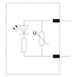 Siemens Varistor mit LED 127-240V AC 70-150V DC für Schütze 3RT2.1 und Hilfsschüt... SIEMENS-3RT29161JL00 4011209740105 (Abb. 1)