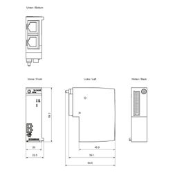Siemens Busadapter BA 2xRJ45 für SIMATIC ET 200SP mit 2 RJ45 Buchsen 6ES71936... SIEMENS-6ES71936AR000AA0 4025515080930 (Abb. 1)