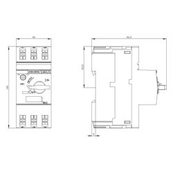 Siemens Motorschutzschalter 3RV20111BA20 1,4-2A Class10 Federzuganschluss 106x45x... SIEMENS-3RV20111BA20 4011209724549 (Abb. 1)