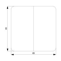 Siemens DELTA profil Wippe 2-fach 65x65mm Titanweiß 5TG7805... SIEMENS-5TG7805 4001869048499 (Abb. 1)