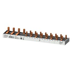 Siemens Stiftsammelschiene 10mm2 4-phasig 12TE 216mm für 1x FI 4-pol. und 8x AFDD-LS ... SIEMENS-5ST37830 4001869566566 (Abb. 1)