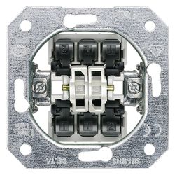 Siemens DELTA Doppel-Wechselschalter Basiselement Unterputz 10A 250V 70x70x32mm 5TA211... SIEMENS-5TA2118 4001869038032 (Abb. 1)