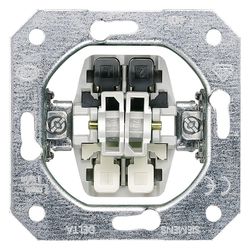 Siemens DELTA Taster-Geräteeinsatz UP Doppeltaster 2 Schließer 10 A 250 V 70x70x32mm 5... SIEMENS-5TD2111 4001869040301 (Abb. 1)