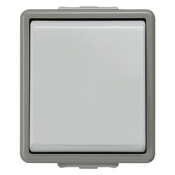 Siemens DELTA Fläche Taster 5TD4707 Aufputz IP44 10A 250V 1 Wechsler Grau 66x75x54mm... SIEMENS-5TD4707 4001869060620 (Abb. 1)