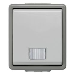 Siemens DELTA Fläche Kontrollschalter Aufputz IP44 10A 250V 75x66x54mm Grau 5TA4700... SIEMENS-5TA4700 4001869038193 (Abb. 1)