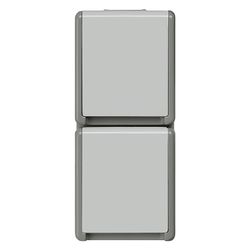 Siemens DELTA Flächenprogramm 2-fach Steckdose mit Klappdeckel IP44 16A 250V Kunststof... SIEMENS-5UB4723 4001869052069 (Abb. 1)