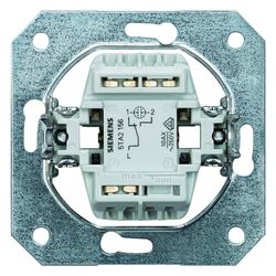 Siemens DELTA Wechselschalter Basiselement 10A 250V beleuchtet Steckklemme Unterputz 7... SIEMENS-5TA2156 4001869038162 (Abb. 1)