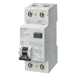 Siemens FI/LS-Schalter 5SU1 2-polig C16A 30mA 6kA Typ A 230V 2TE 5SU1356-7KK16... SIEMENS-5SU13567KK16 4001869306827 (Abb. 1)