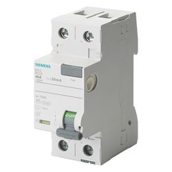 Siemens FI-Schutzschalter 5SV3 25A 30mA Typ A 2-polig 230V 2TE 5SV3312-6... SIEMENS-5SV33126 4001869429632 (Abb. 1)
